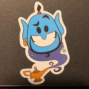 GENIE COMING FROM LAMP STICKER